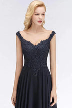 Stylish Straps Aline Beading Evening Maxi Dress Sleeveless V-Neck Wedding Guest Dress by misshow.com