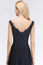 Stylish Straps Aline Beading Evening Maxi Dress Sleeveless V-Neck Wedding Guest Dress by misshow.com