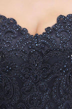 Stylish Straps Aline Beading Evening Maxi Dress Sleeveless V-Neck Wedding Guest Dress by misshow.com