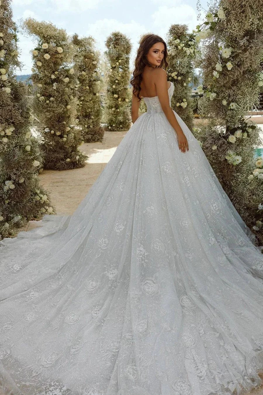 Sweetheart A-line Lace Wedding Dress With Sleeves by misshow.com