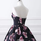 Sweetheart A Line Long Print Flower Evening Dresses by misshow.com
