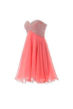 Sweetheart Beaded Prom Gown Short Homecoming Dress PG048 by pgmdress