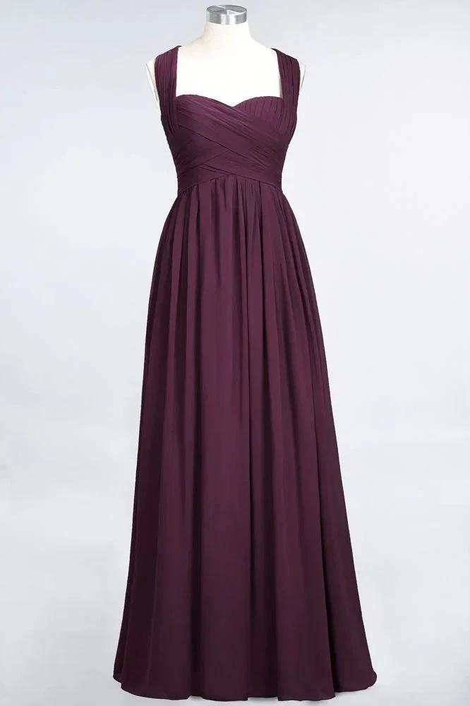 Sweetheart Bungurdy Tiered Lace Prom Dresses | Simple Cap Sleeves A-Line Evening Dresses by misshow.com