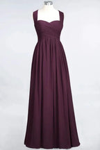 Sweetheart Bungurdy Tiered Lace Prom Dresses | Simple Cap Sleeves A-Line Evening Dresses by misshow.com