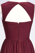 Sweetheart Bungurdy Tiered Lace Prom Dresses | Simple Cap Sleeves A-Line Evening Dresses by misshow.com