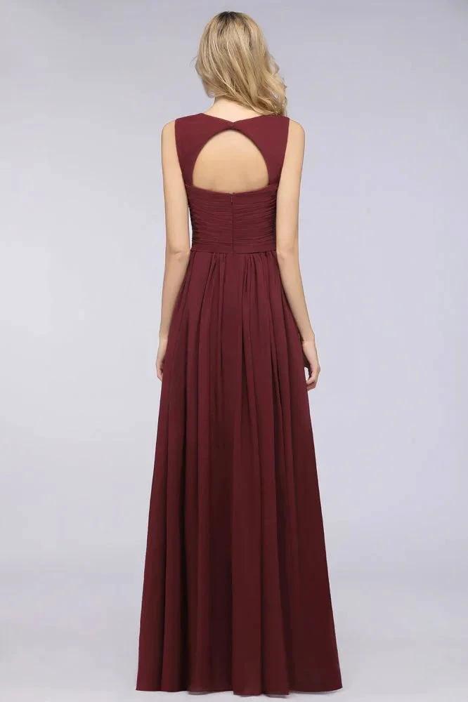 Sweetheart Bungurdy Tiered Lace Prom Dresses | Simple Cap Sleeves A-Line Evening Dresses by misshow.com
