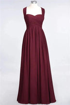 Sweetheart Bungurdy Tiered Lace Prom Dresses | Simple Cap Sleeves A-Line Evening Dresses by misshow.com