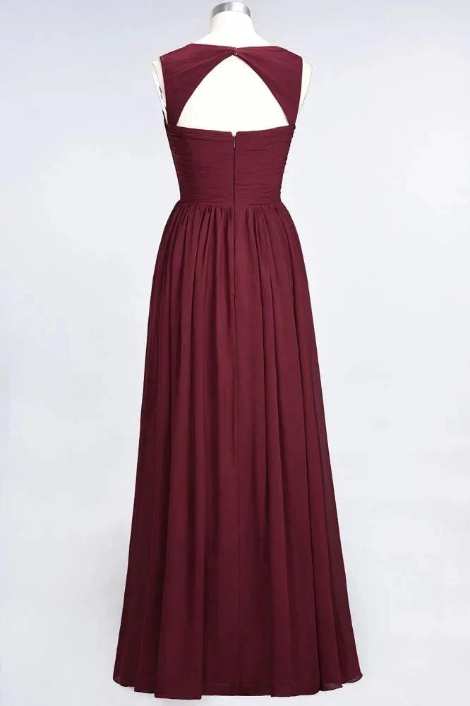 Sweetheart Bungurdy Tiered Lace Prom Dresses | Simple Cap Sleeves A-Line Evening Dresses by misshow.com