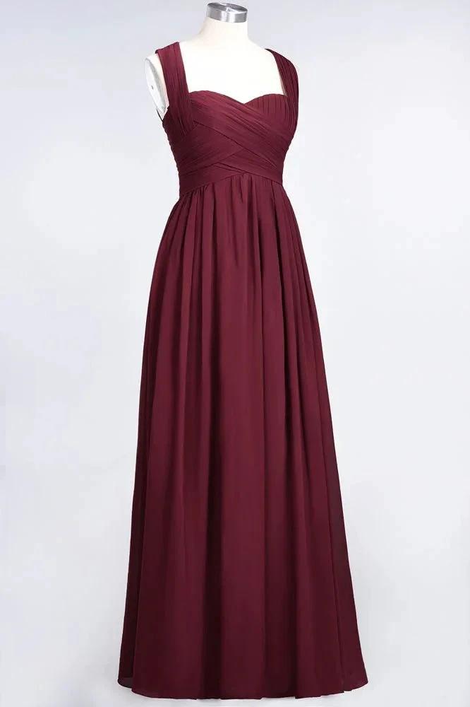 Sweetheart Bungurdy Tiered Lace Prom Dresses | Simple Cap Sleeves A-Line Evening Dresses by misshow.com