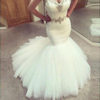 Sweetheart Mermaid Ruffles Wedding Dress by misshow.com