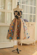 Sweetheart Neckline A Line Homecoming Dresses Butterflies Short Prom Dresses PD409 by pgmdress