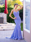 Mermaid Spaghetti Straps Sweetheart Sequin Prom/Evening Dress by Anne of Brittany