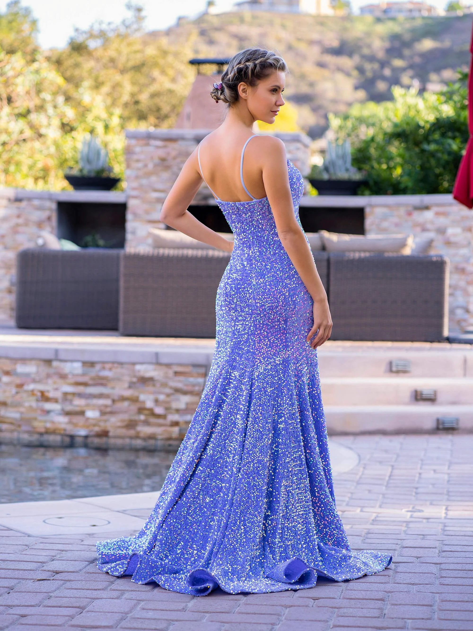 Mermaid Spaghetti Straps Sweetheart Sequin Prom/Evening Dress by Anne of Brittany