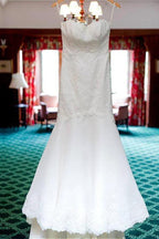 Sweetheart Neckline Mermaid Wedding Dresses With Lace Appliques WD194 by pgmdress