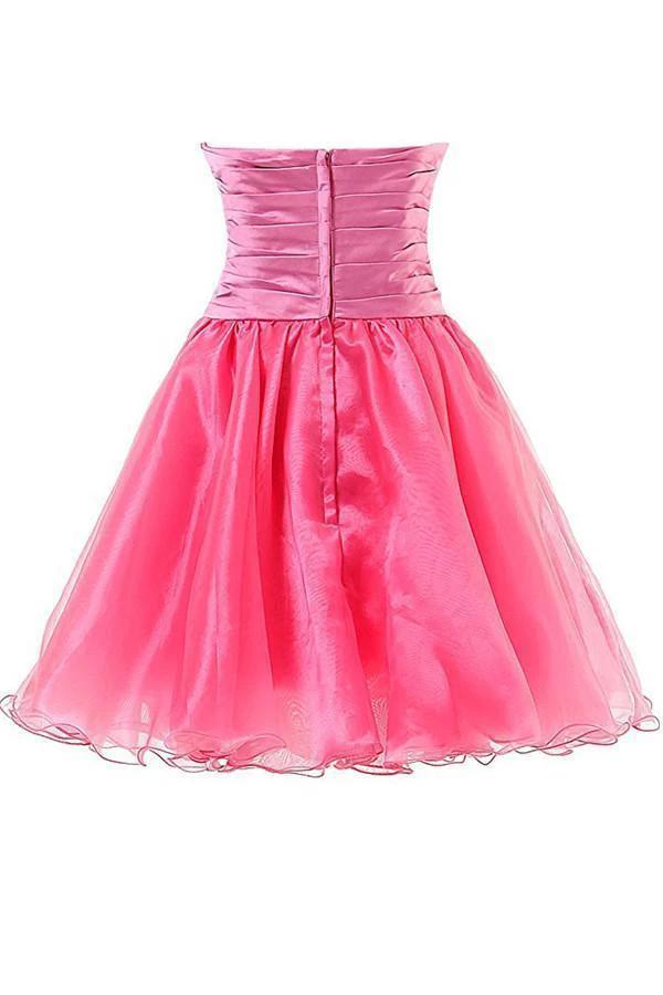 Sweetheart Organza Short Prom Dresses Homecoming Dresses PG063 by pgmdress