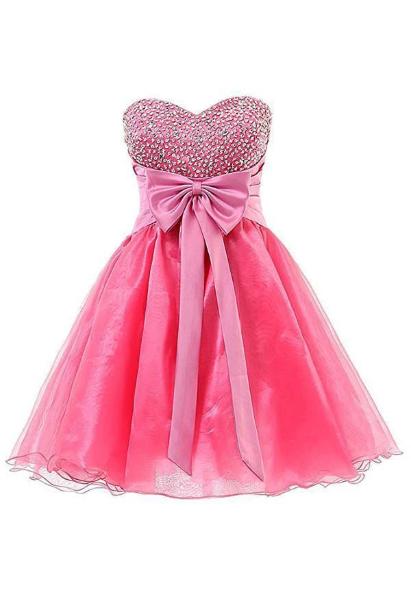 Sweetheart Organza Short Prom Dresses Homecoming Dresses PG063 by pgmdress