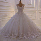 Sweetheart Princess A-line Sleeveless Appliques Lace Wedding Dress by misshow.com