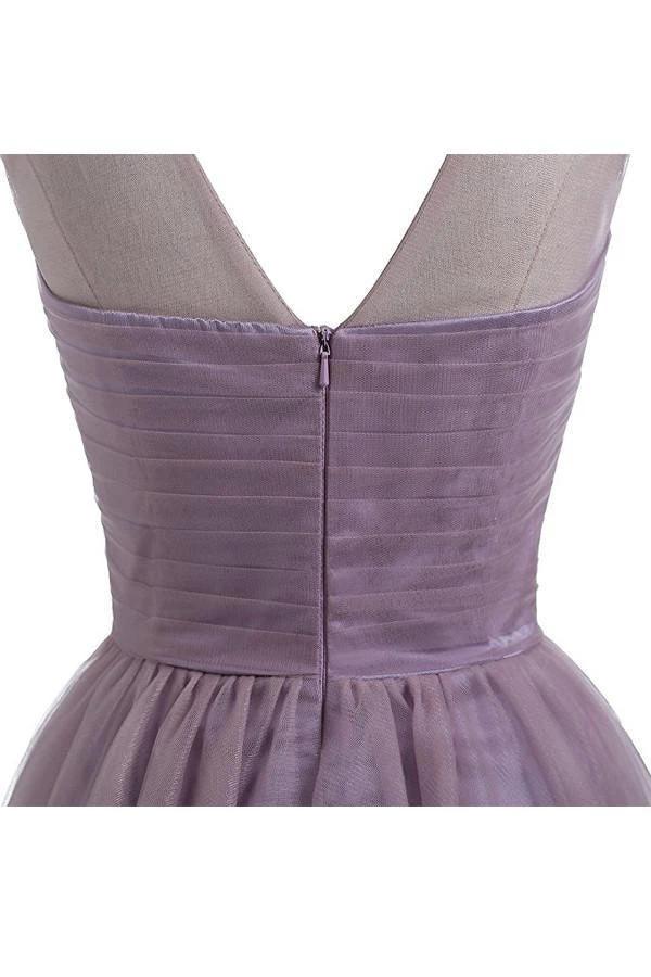 Sweetheart Tulle Light Purple Homecoming Dresses Short Prom Dresses PG069 by pgmdress