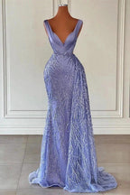 Trendy Floor Length Sleeveless Mermaid Satin Prom Dress by misshow.com