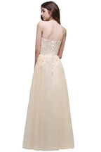 Tulle Aline Floor Length Appliques Prom Dress by misshow.com