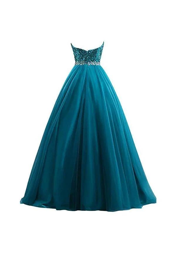 Tulle Sequin Ball Gown Prom Dresses Evening Gown PG254 by pgmdress