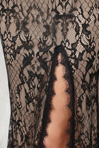 Unique V-Neck Sleeveless Mermaid Front-Split Tulle Prom Dresses with Appliques