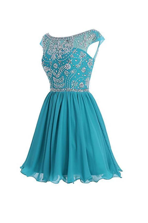 V-back Chiffon Short Prom Homecoming Dresses PG052 by pgmdress