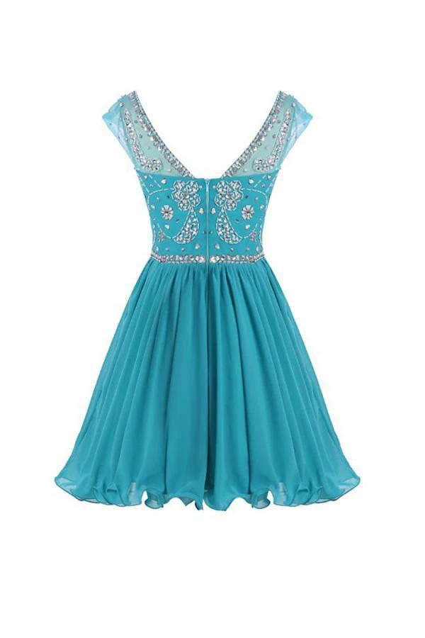 V-back Chiffon Short Prom Homecoming Dresses PG052 by pgmdress