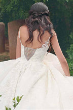 V-neck Neckline Ball Gown Wedding Dresses With Lace Appliques WD187 by pgmdress