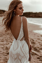 Willowby Bohemian Lace Wedding Dress Real Photo