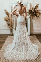 Willowby Bohemian Lace Wedding Dress Real Photo