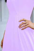 Damen-Abendkleid mit dünnen Trägern, schulterfrei, Brautjungfernkleid, bodenlang, 28093 