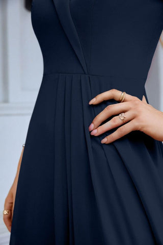 Women's thin strap off the shoulder bridesmaid mopping the floor evening dress 28093