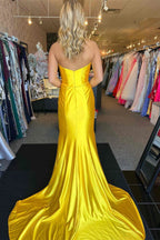 Penny | Red Strapless Bow Mermaid Long Prom Dress by KissProm