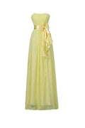 Yellow Sweetheart Bridesmaid Chiffon Prom Dresses Long Evening Gowns BD007 by pgmdress
