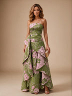ZD17609 - hero - 绿+粉 floral As Pic